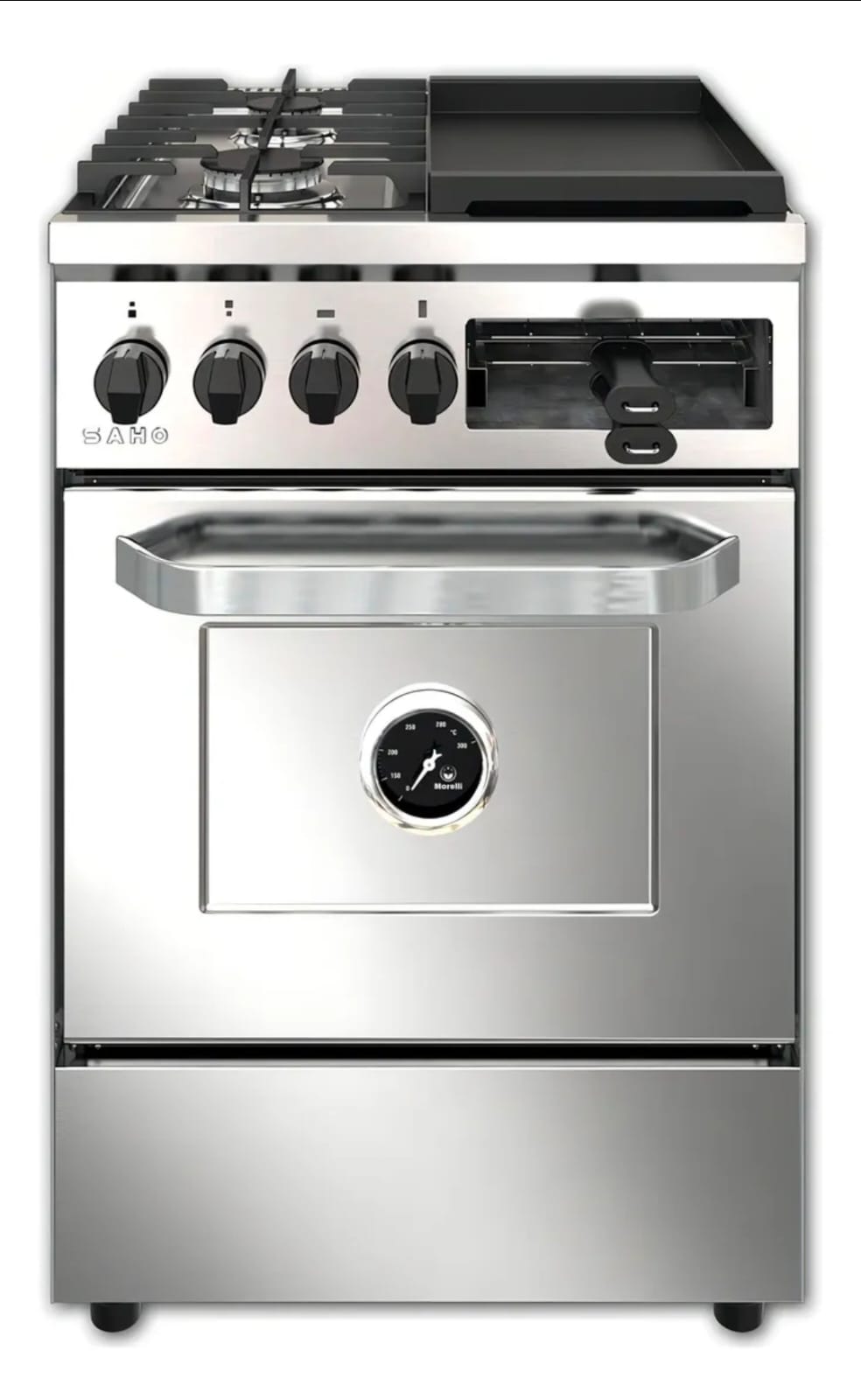 Cocina semi industrial con plancha